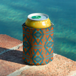 American Southwestern Style Pattern And Colours Ar Can Cooler