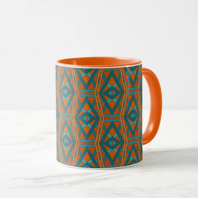 American Southwestern Style Pattern And Colours Ar Mug (Front Right)