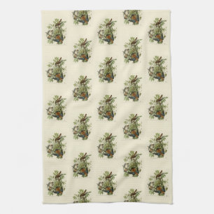 American Sparrow Hawk - Audubon's Birds of America Kitchen Towel