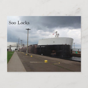 American Spirit Soo Locks post card