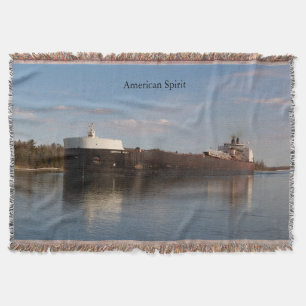 American Spirit woven blanket