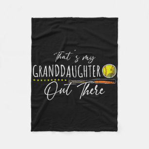 American Sport Softll Player Proud Grandparents So Fleece Blanket
