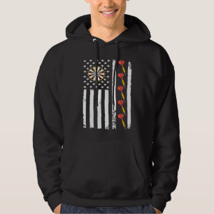 American Sports Darts Flag Athletic Throwing Game Hoodie