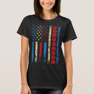 American Sports Flag 4th Of July Lawn Bowling Athl T-Shirt