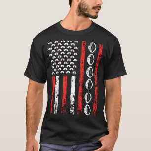 American Sports Flag National Nurses Day Rugby Foo T-Shirt