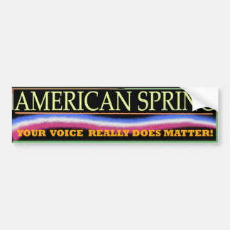 American Spring Bumper Sticker 3