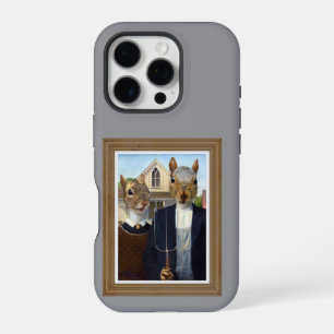 American Squirrel Gothic - funny iPhone 16 Pro Case