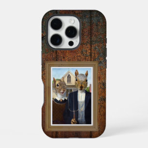American Squirrel Gothic - funny iPhone 16 Pro Case