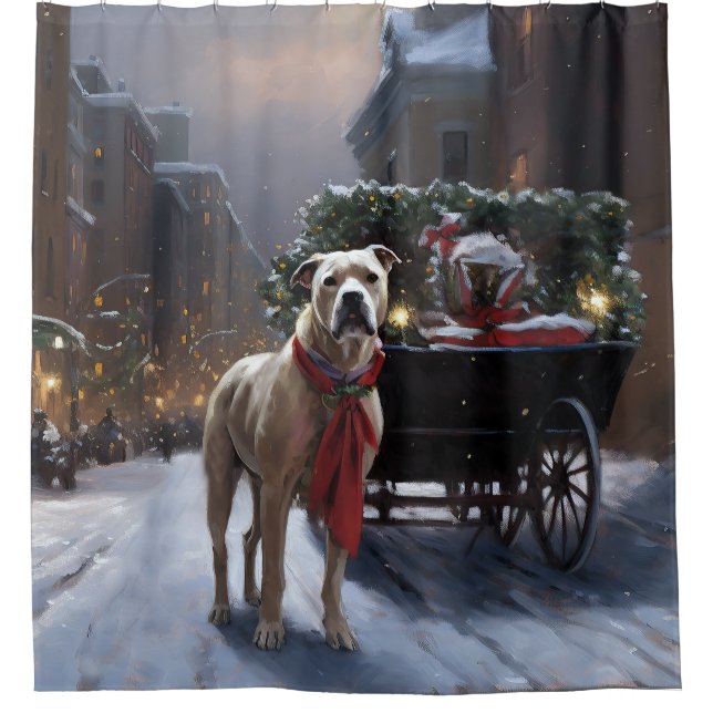 American Staffordshire Christmas Festive Season (Front)