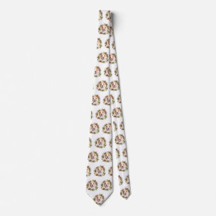 American Staffordshire Christmas Wreath Festive Tie