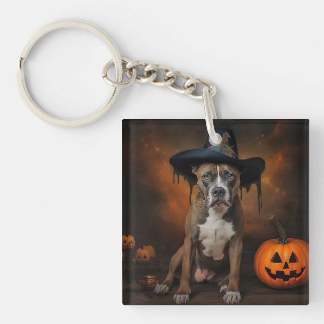 American Staffordshire Citrouille Halloween effray (Devant)