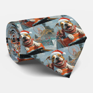 American Staffordshire Dog Christmas Tie