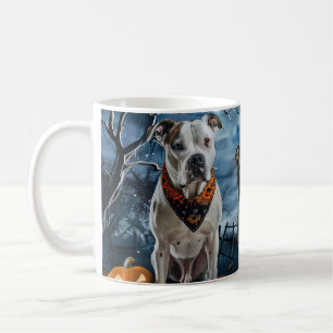 American Staffordshire Halloween Spooky Coffee Mug