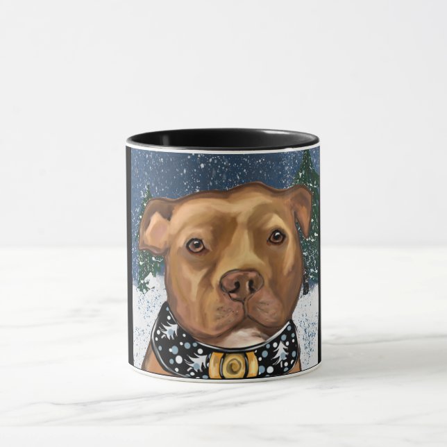 AMERICAN STAFFORDSHIRE  MUG (Center)