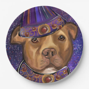 AMERICAN STAFFORDSHIRE   PAPER PLATE