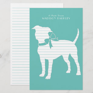 American Staffordshire Pit bull Dog Puppy Stationery