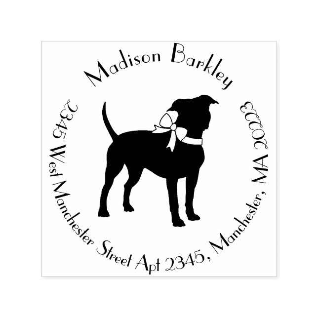 American Staffordshire Pit bull Self-inking Stamp (Design)