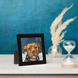 AMERICAN STAFFORDSHIRE  PLAQUE