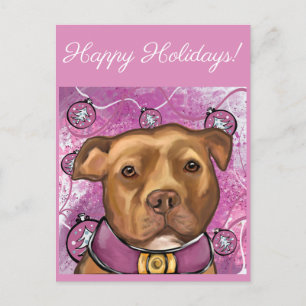 AMERICAN STAFFORDSHIRE POSTCARD