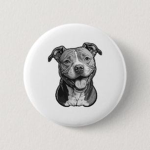 American Staffordshire Terrier 2 Inch Round Button
