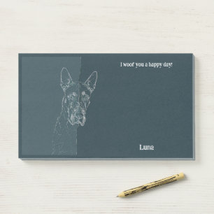 American Staffordshire Terrier Abstract Dog Name  Post-it Notes