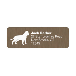 American Staffordshire Terrier Adresse de retour