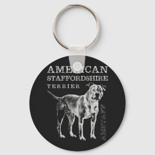 American Staffordshire Terrier - Amstaff Keychain