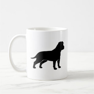 American Staffordshire Terrier AmStaff Silhouettes Coffee Mug