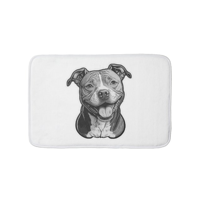 American Staffordshire Terrier Bath Mat (Front)