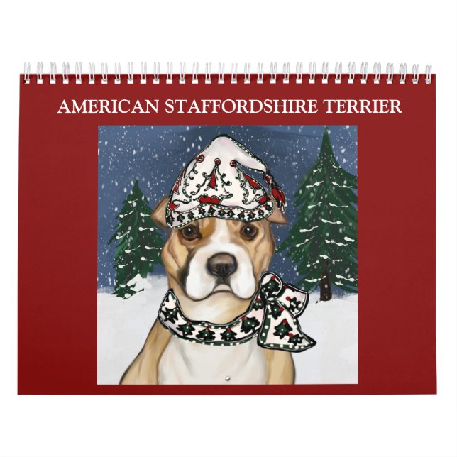 AMERICAN STAFFORDSHIRE TERRIER  CALENDAR (Cover)