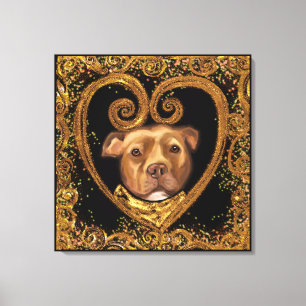 AMERICAN STAFFORDSHIRE TERRIER  CANVAS PRINT