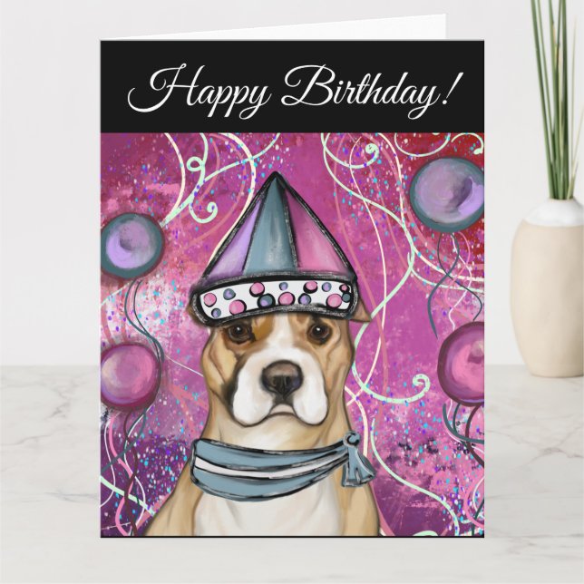 AMERICAN STAFFORDSHIRE TERRIER            CARD (Front)