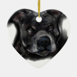 American Staffordshire Terrier Ceramic Ornament