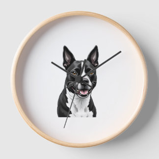 American Staffordshire Terrier Clock