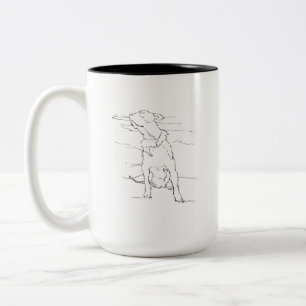 American Staffordshire Terrier Coffee Two-Tone Coffee Mug