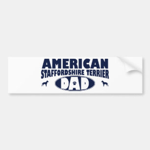 American Staffordshire Terrier Dad Bumper Sticker