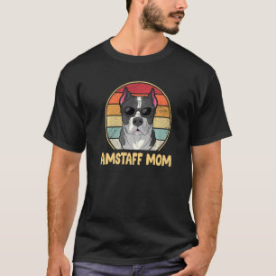 American staffordshire terrier dog amstaff mom T-Shirt