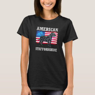 American Staffordshire Terrier Dog  Cool Graphic F T-Shirt