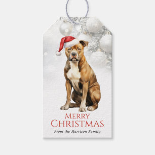 American Staffordshire Terrier Dog Gift Tags