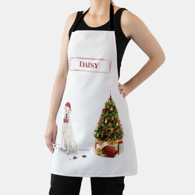 American Staffordshire Terrier Funny Christmas Dog Apron (Insitu)
