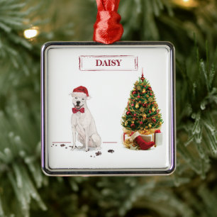 American Staffordshire Terrier Funny Christmas Dog Metal Ornament