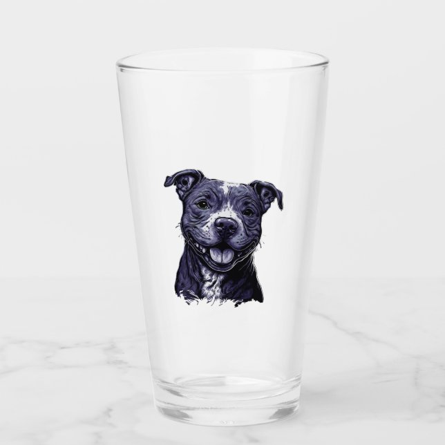 American Staffordshire Terrier    Glass (Front)