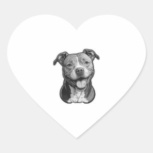 American Staffordshire Terrier Heart Sticker