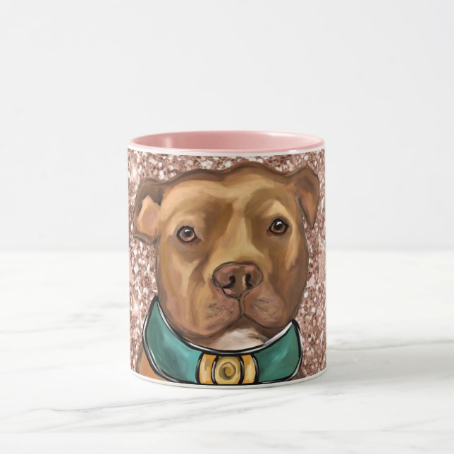 AMERICAN STAFFORDSHIRE TERRIER MUG (Center)
