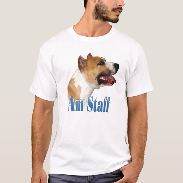 American Staffordshire Terrier Name T-Shirt (Front)