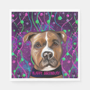 AMERICAN STAFFORDSHIRE TERRIER NAPKIN