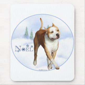 American Staffordshire Terrier Noel Mouse Pad