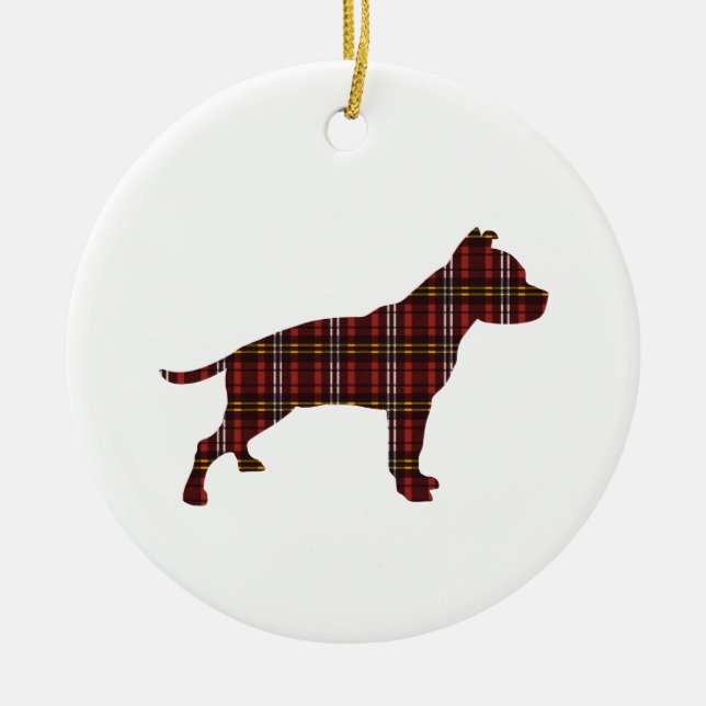 American Staffordshire Terrier Ornement de Noël (Devant)
