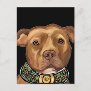 AMERICAN STAFFORDSHIRE TERRIER   POSTCARD