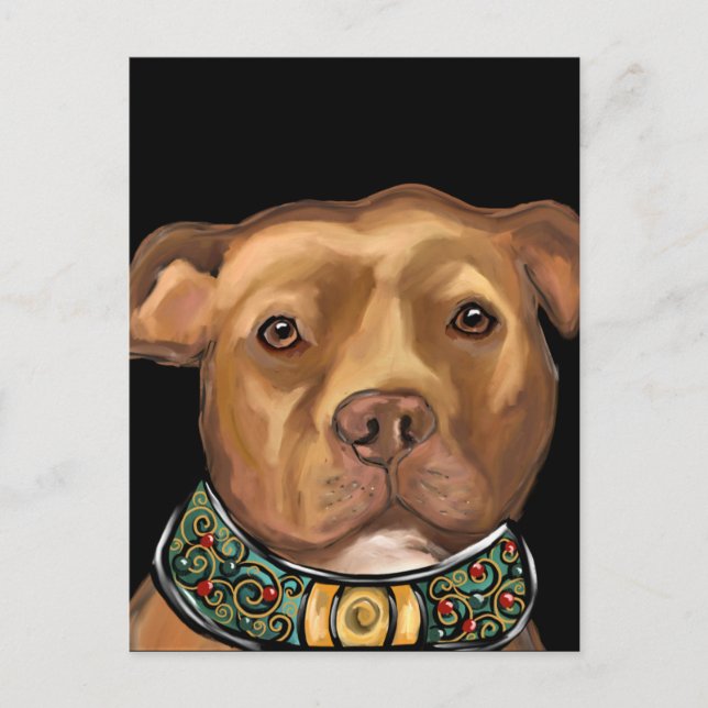 AMERICAN STAFFORDSHIRE TERRIER   POSTCARD (Front)